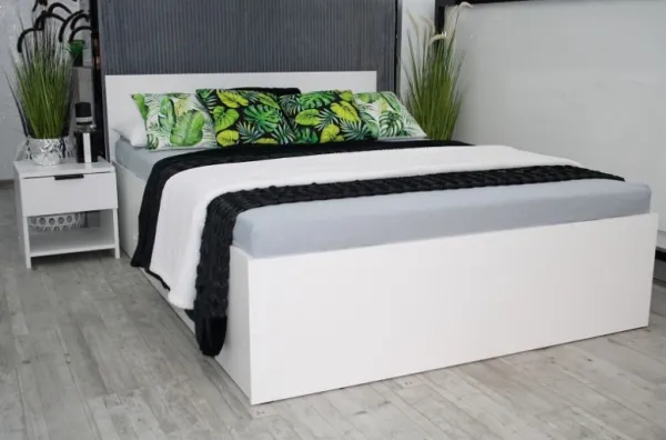 Elvisia Posteľ DESA s roštom | 90 x 200 cm Farba: Biela