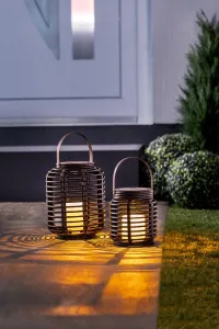 Die moderne Hausfrau Solární lampa Rattan, velká