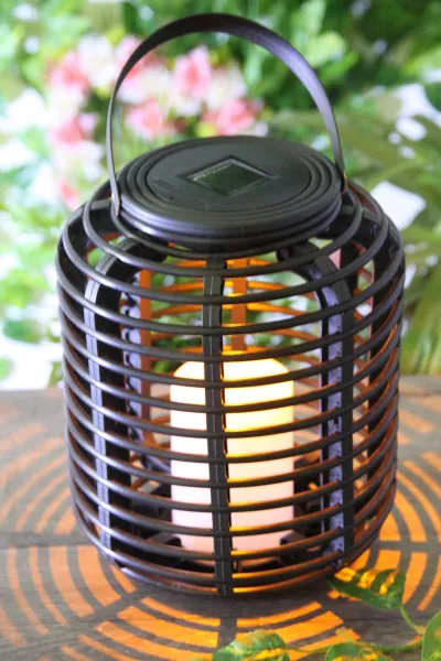 Die moderne Hausfrau Solární lampa Rattan, velká