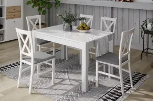 Szynaka Jedálenský rozkladací stôl Vega II 02 130/280 cm biely