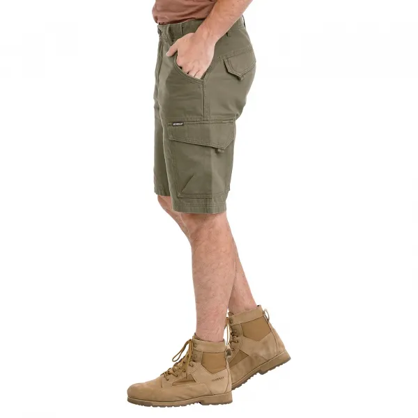Bushman Pánske kapsáčové kraťasy Cubal, tmavá khaki 44