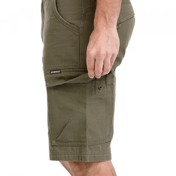 Bushman Pánske kapsáčové kraťasy Cubal, tmavá khaki 44