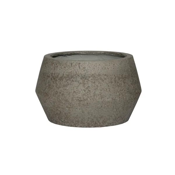 Kvetináč Harley Low, sivý diorit, viac veľkostí - Potterypots Velikost: L - ⌀ 53, v. 32 cm