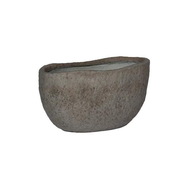 Kvetináč Mt. Hunter, sivý diorit, viac veľkostí - Pottery Pots Velikost: L - 80 x 47 x 40 cm