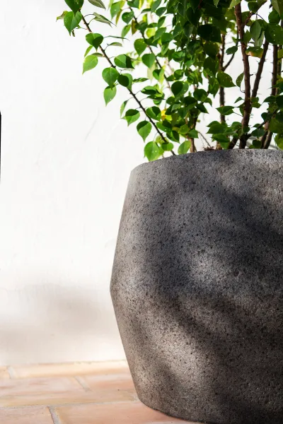 Kvetináč Harley, sivý diorit, viac veľkostí - Potterypots Velikost: S - ⌀ 36, v. 32 cm