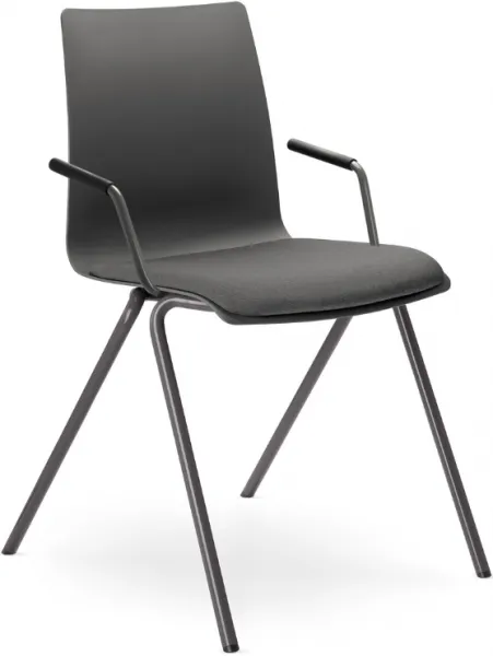 LD SEATING Konferenčná stolička EVO 011-N5,BR antracitová podnož