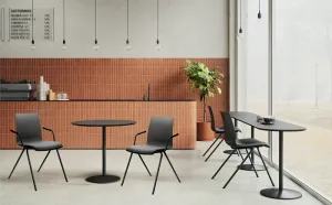 LD SEATING Konferenčná stolička EVO 011-N5,BR antracitová podnož