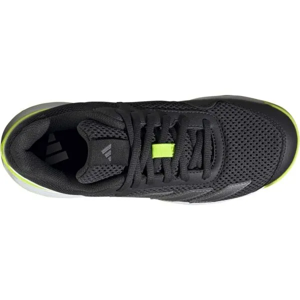 adidas COURTFLASH K Detská tenisová obuv, čierna, veľkosť 36