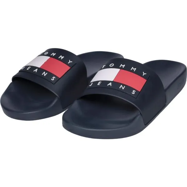 Tommy Hilfiger TOMMY JEANS POOL SLIDE ESS Pánske šľapky, tmavo modrá, veľkosť