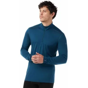 Smartwool CLASSIC A-S MERINO BL 1/4 ZIP Pánske spodné tričko, tmavo modrá, veľkosť