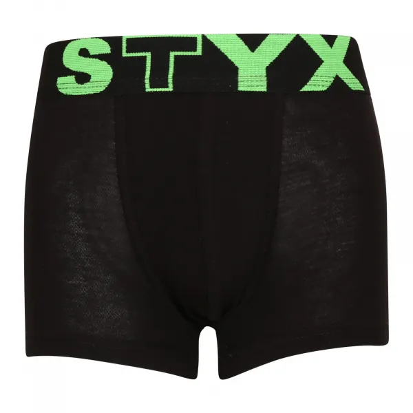 3PACK detské boxerky Styx športová guma čierne (3GJ96012) 6-8 let, trenky