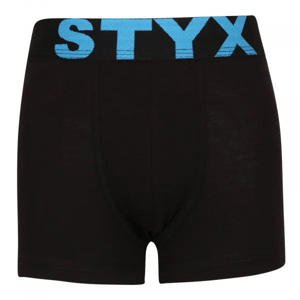 3PACK detské boxerky Styx športová guma čierne (3GJ96012) 6-8 let, trenky