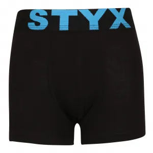 3PACK detské boxerky Styx športová guma čierne (3GJ96012) 6-8 let, trenky