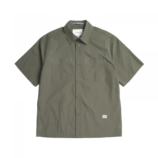 Norse Project Ivan Tech Poplin SS Shirt "Ivy Green" (N40-0826-8098)