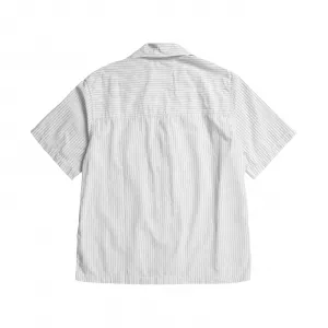 Norse Project Mads Poplin Stripe SS "Ecru" (N40-0831-0957)