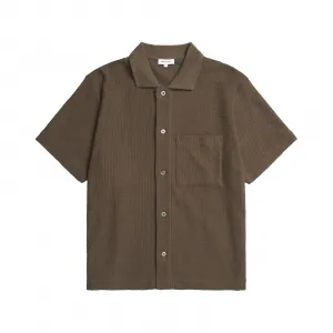 Norse Project Gustav Crochet Jersey Shirt "Chestnut" (N01-0683-2033)