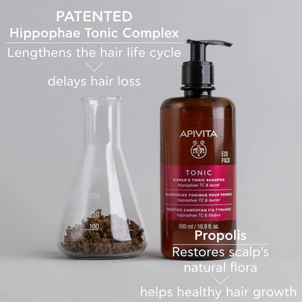 Apivita Tonic Women's Tonic Shampoo šampón proti vypadávaniu vlasov 500 ml