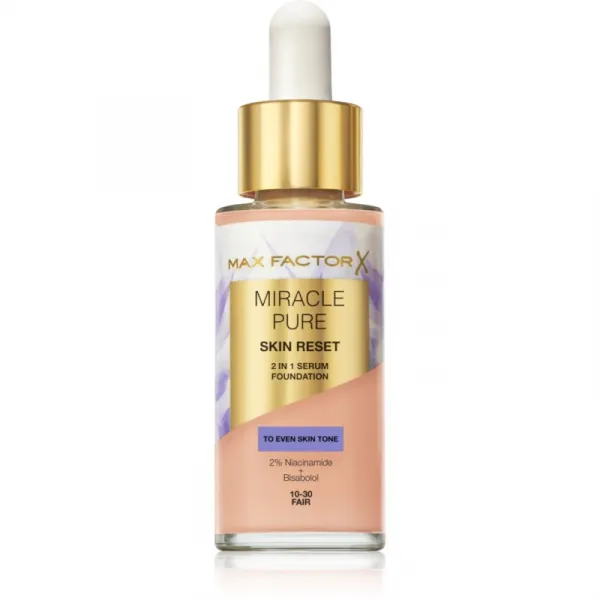 Max Factor Miracle Pure Skin Reset ošetrujúci make-up odtieň 10-30 Fair 30 ml