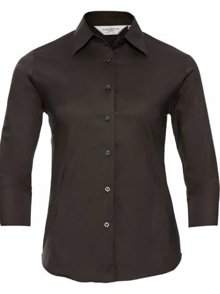 Brown women's classic shirt Russell