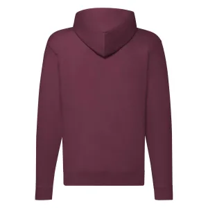 Burgundy Zippered Hoodie Classic Fruit of the Loom