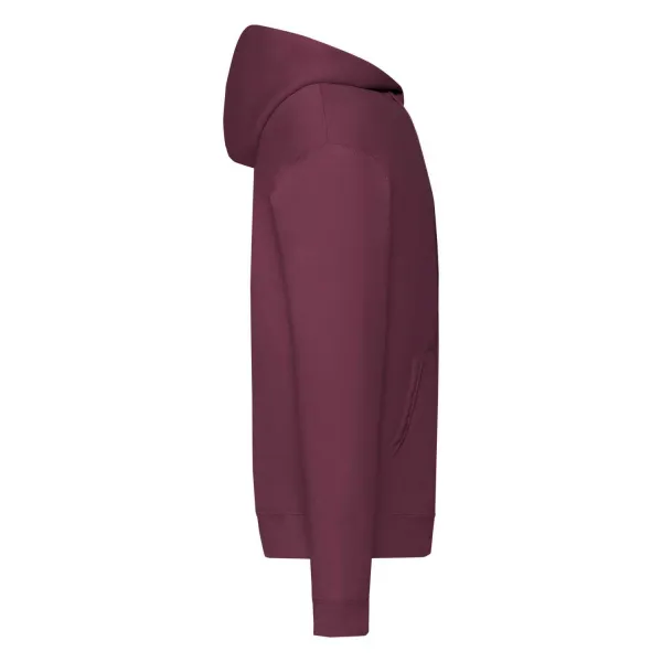 Burgundy Zippered Hoodie Classic Fruit of the Loom
