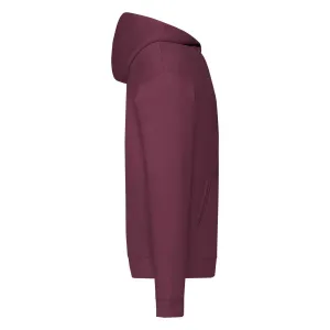 Burgundy Zippered Hoodie Classic Fruit of the Loom