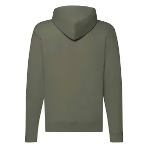 Olive Zippered Hoodie Classic Fruit of the Loom