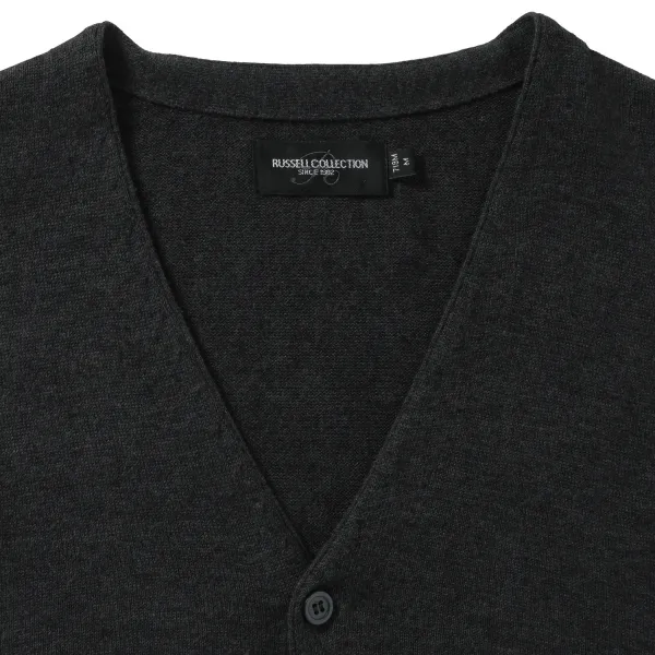 Men's Sleeveless Cardigan, Neckline V R719M 50/50 50% Cotton 50% Acrylic CottonBlend TM weave 12 275g