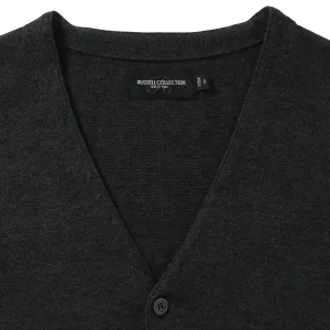 Men's Sleeveless Cardigan, Neckline V R719M 50/50 50% Cotton 50% Acrylic CottonBlend TM weave 12 275g