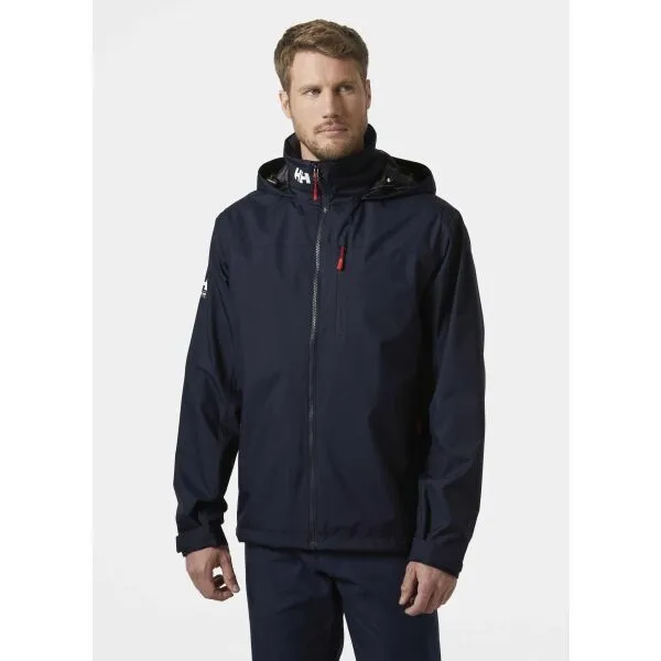 Helly Hansen CREW HOODED JACKET 2.0 Pánska outdoorová bunda, tmavo modrá, veľkosť