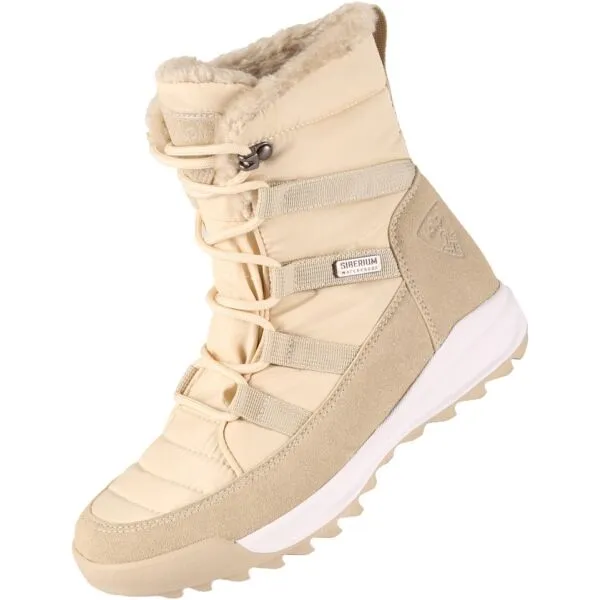 Women's winter shoes Kilpi CANDY HIGH WP-W BEIGE