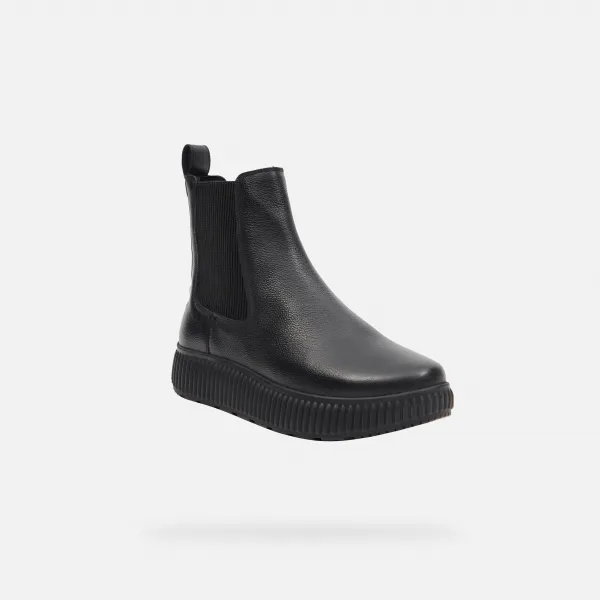 Black women's ankle boots Geox Graisy - Women's