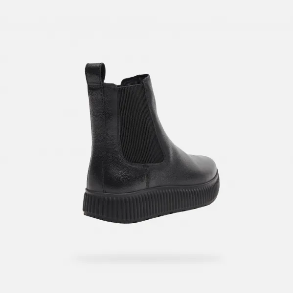 Black women's ankle boots Geox Graisy - Women's