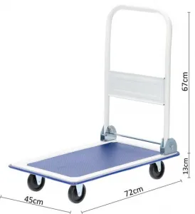 Garden Line Skládací plošinový vozík BRAKO modrý