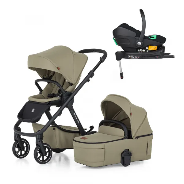 PETITEMARS Petite&Mars Icon Mossy Green LITE RWS + Core Pro i-Size Black Grey + Báza