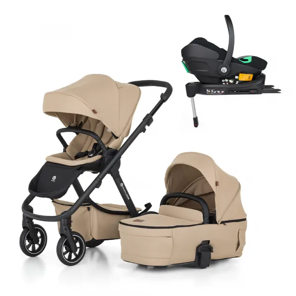 PETITEMARS Petite&Mars Icon Mocha Beige LITE RWS + Core Pro i-Size Black Grey + Báza