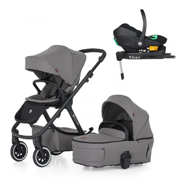 PETITEMARS Petite&Mars Icon Dove Grey LITE AIR + Core Pro i-Size Black Grey + Báza