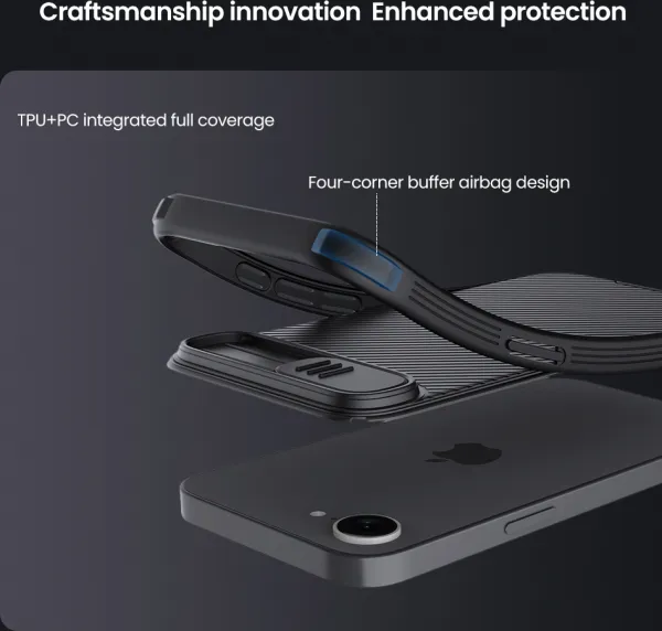 Nillkin CamShield PRO Kryt pre iPhone 16e, Modrý