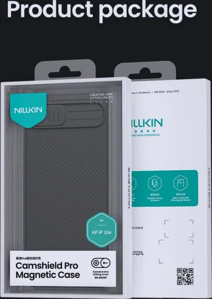 Nillkin CamShield PRO Kryt pre iPhone 16e, Čierny