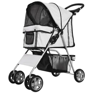 PawHut Kočárek pro psy do 10 kg a 35 cm, šedý