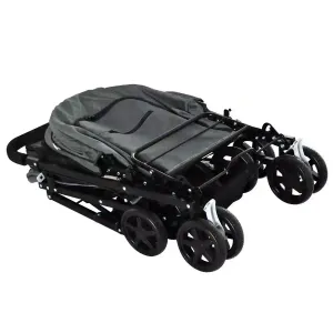 PawHut Kočárek pro psy do 10 kg a 43 cm, šedý