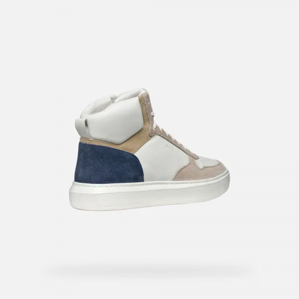 White men's sneakers Geox Deiven - Men's