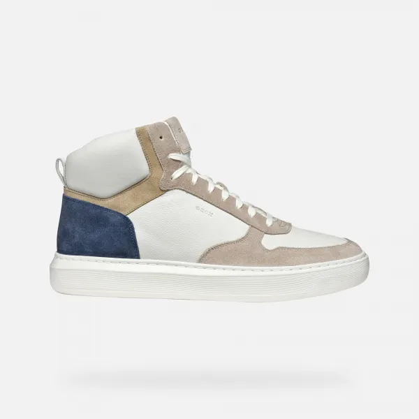 White men's sneakers Geox Deiven - Men's