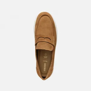 Light brown men's moccasins Geox Spherica ECUB-1 - Men's