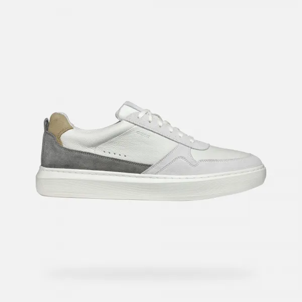 Cream men's sneakers Geox Deiven - Men's