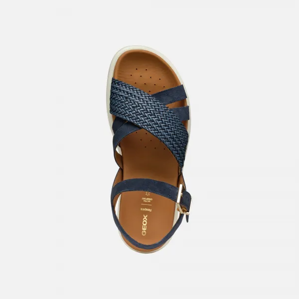 Dark blue women's sandals Geox XAN2S - Women's