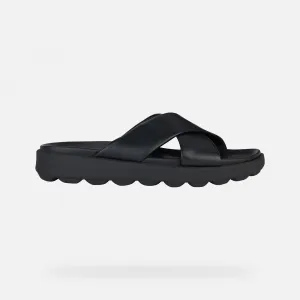 Black men's slippers Geox Spherica EC6 - Men