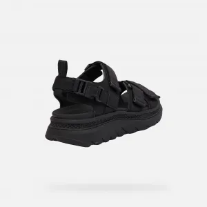 Black men's sandals Geox Spherica Actif X S - Men