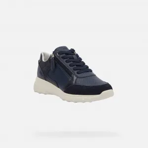 Dark blue women's sneakers Geox Allenie - Women's