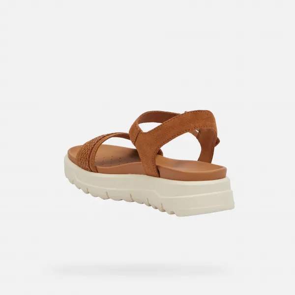 Brown women's sandals Geox Xand 2.1S - Women's
